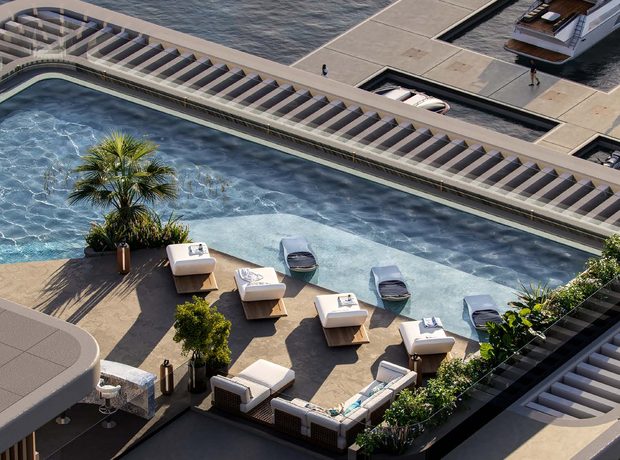 A 1,722 sq ft sky pool on the roof